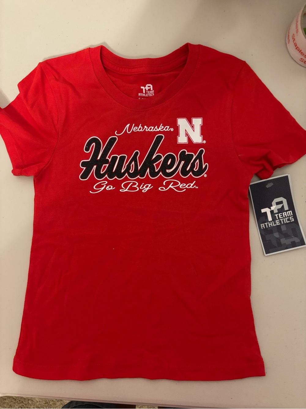 NWT Nebraska Huskers Red Kids T-Shirt